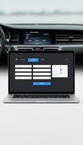 Premium Booking Interface Laptop View