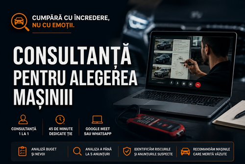Imagine cu textul Consultanță pentru alegerea mașinii